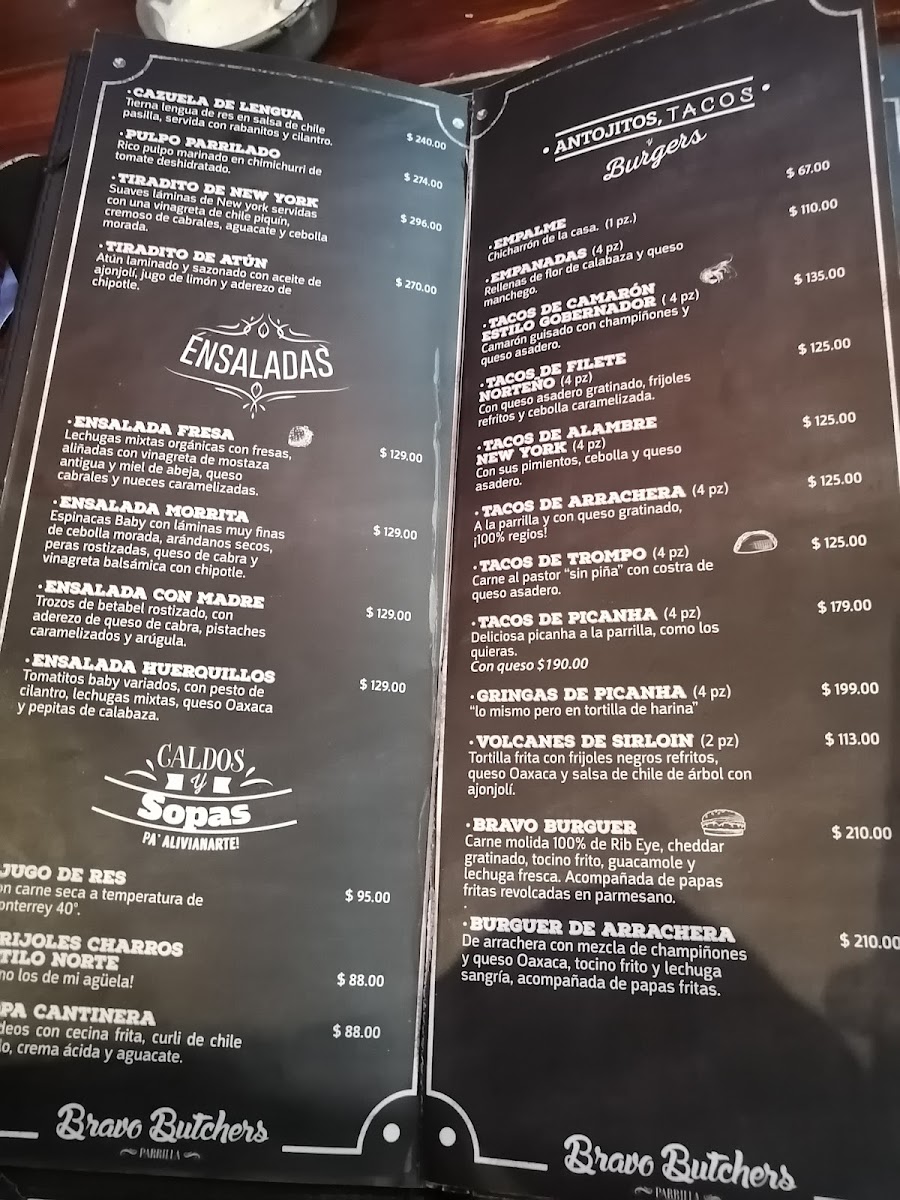 Bravo Butchers Menu - Image 2